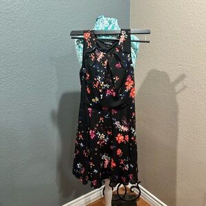 Express Black Floral Dress. Dark romance